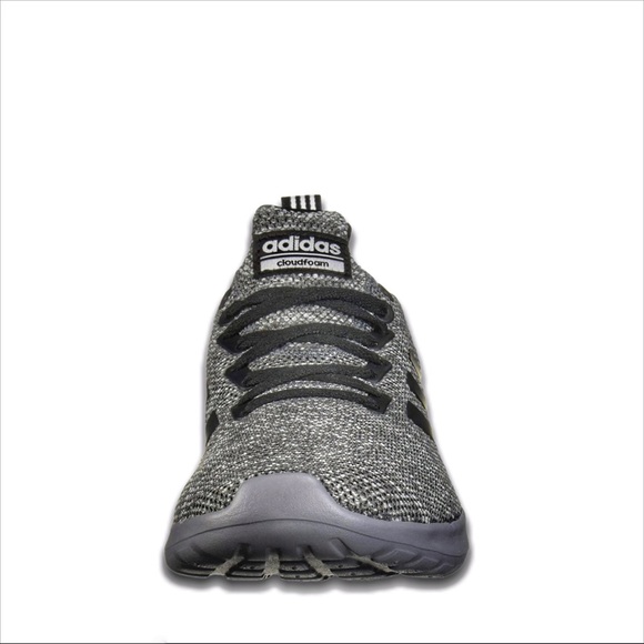 adidas Men’s Lite Racer Running Shoes Grey Black - Picture 8 of 10